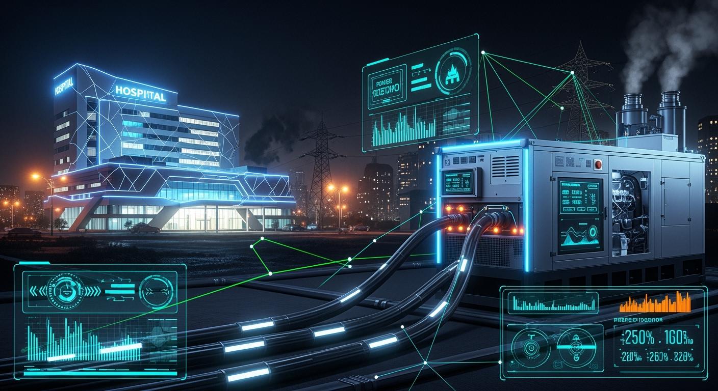 Why do hospitals use diesel generators